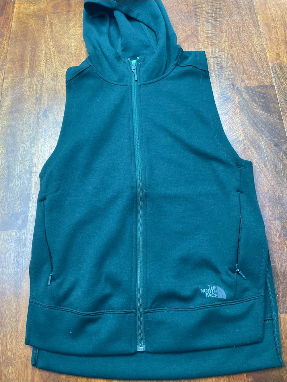 The north face green vest size small
